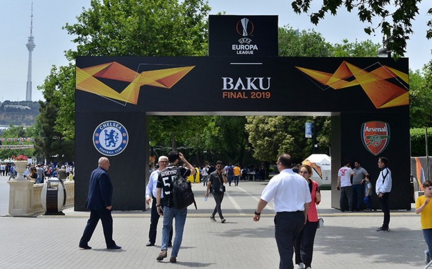 Финал Лиги Европы в Баку будет транслироваться на большом мониторе на Приморском бульваре