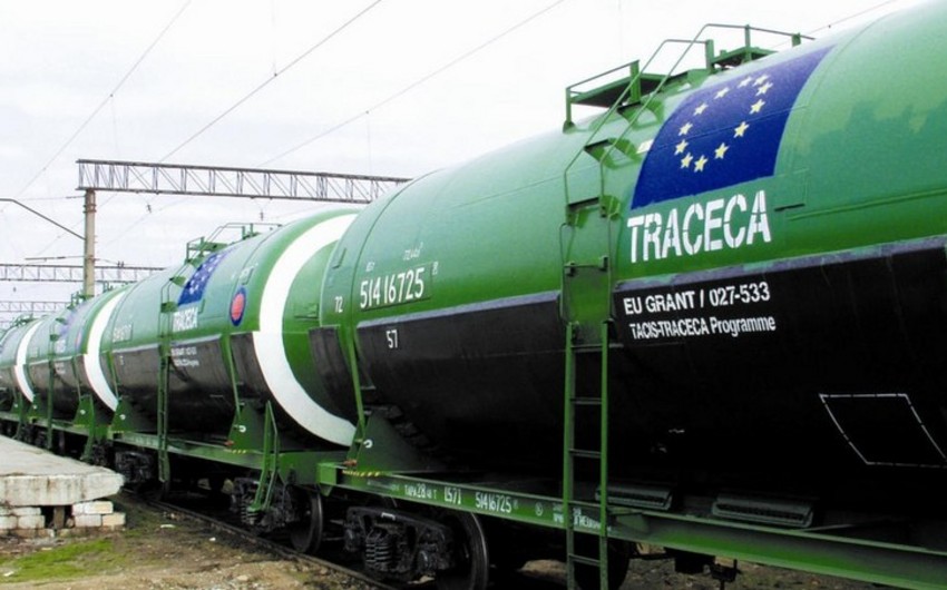 TRACECA-nın Azərbaycan hissəsində tranzit daşımalar 7 %-dən çox artıb