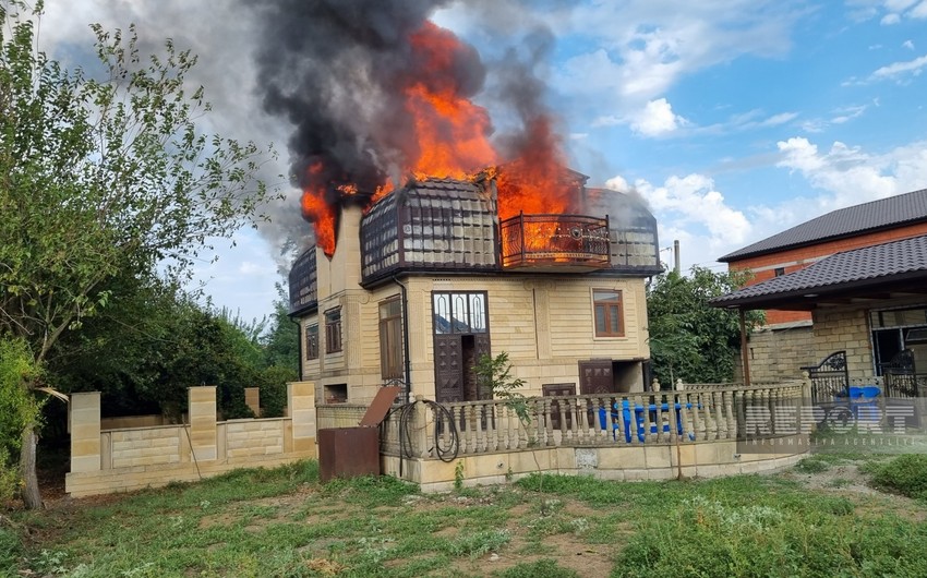 Masallıda yaşayış evi yanıb