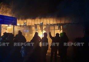 Пожар на рынке в Габале потушен