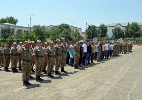 В Азербайджанской Армии состоялись проводы уволенных в запас военнослужащих