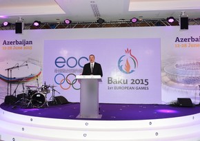 Presentation of Baku 2015 First European Games held in Davos, Switzerland