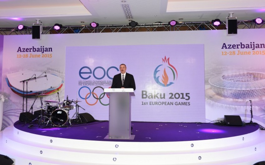 Presentation of Baku 2015 First European Games held in Davos, Switzerland