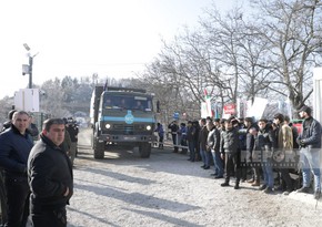 Peacekeepers' supply vehicles pass freely along Shusha-Khankandi road again - VIDEO