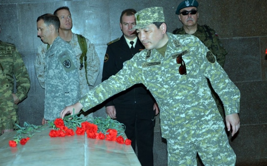 Аккредитованные в Азербайджане военные атташе посетили воинскую часть