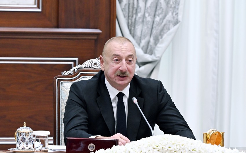 President of Azerbaijan highlights rapid development of Uzbekistan