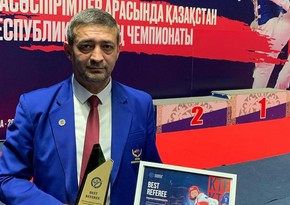 Azərbaycanlı referi Qazaxıstanda ən yaxşı hakim adına layiq görülüb