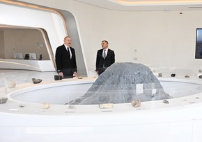 President Ilham Aliyev attends inauguration of Mud Volcanoes Tourism Complex