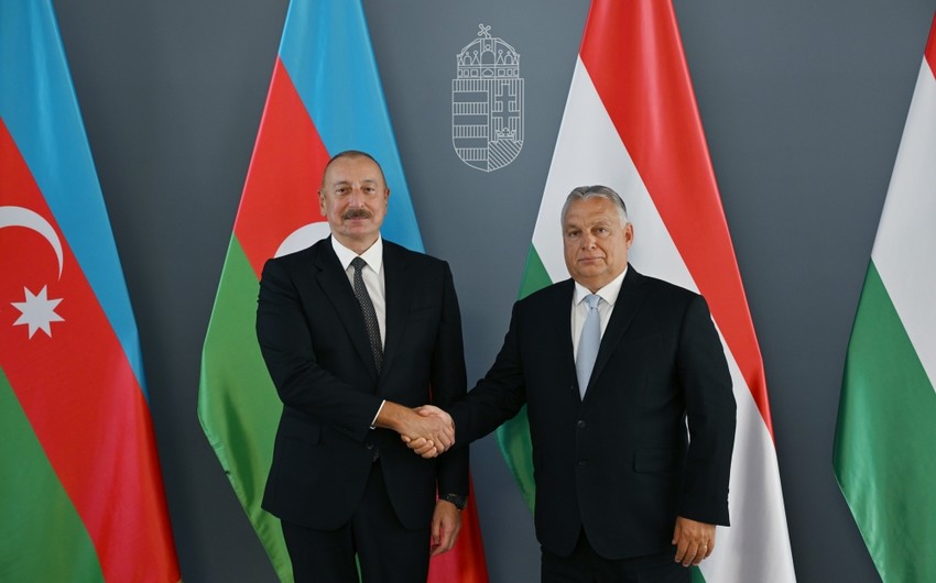 President of Azerbaijan Ilham Aliyev's meeting with Prime Minister of Hungary Viktor Orban starts in Budapest