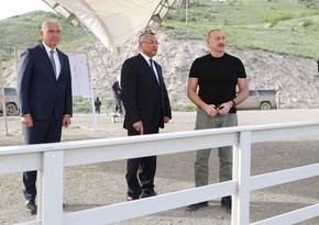 Prezident Laçının Zabux kəndində aparılan tikinti işləri ilə tanış olub