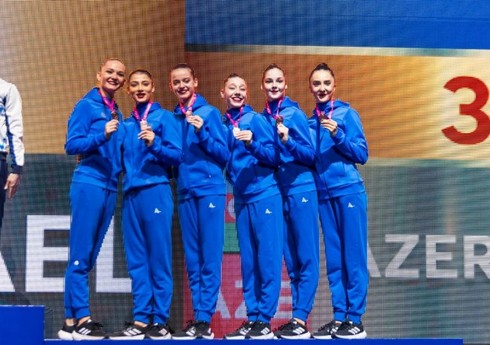 Азербайджанские гимнастки завоевали очередную медаль на Кубке Европы в Баку