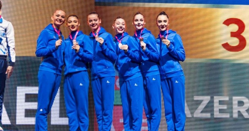 Азербайджанские гимнастки завоевали очередную медаль на Кубке Европы в Баку