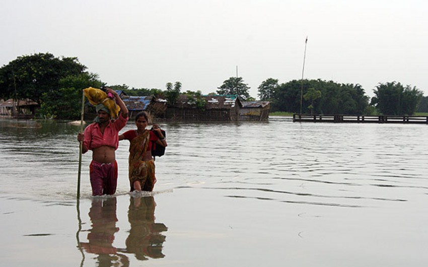 Nepalda daşqın nəticəsində 200-dən çox ev su altında qalıb