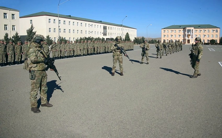 Training session for Azerbaijani reservists continues