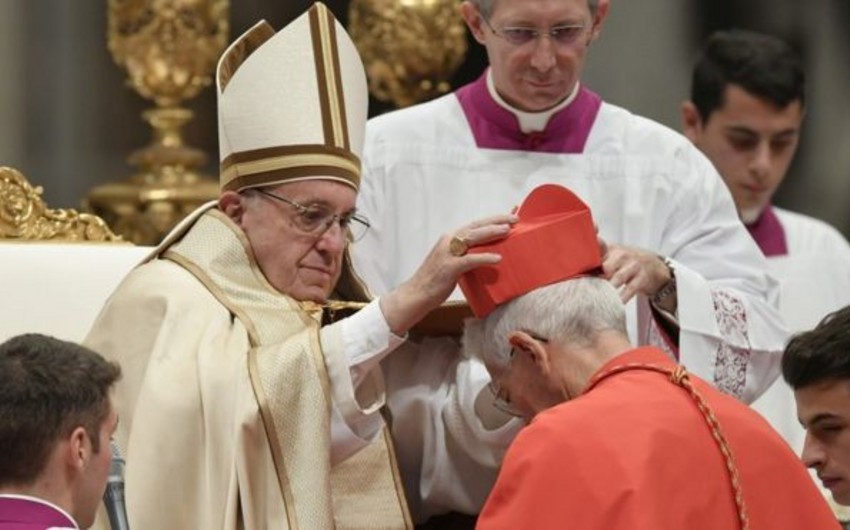 Roma Papası yeni 17 kardinal təyin edib