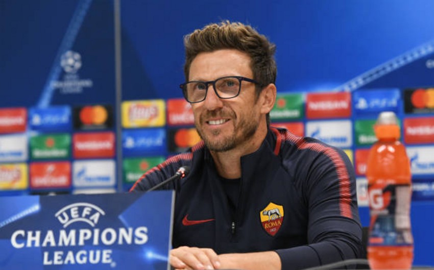 Roma manager addresses fans before match with Qarabag