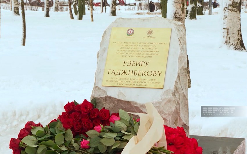 Uzeyir Hajibeyli's monument to be opened in St. Petersburg next year