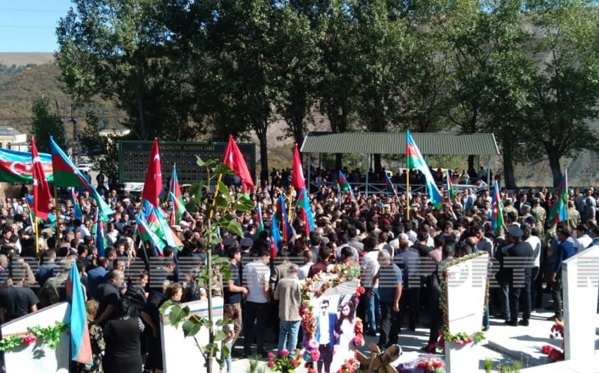 Шехид Турхан Сулейманов похоронен в Дашкесане