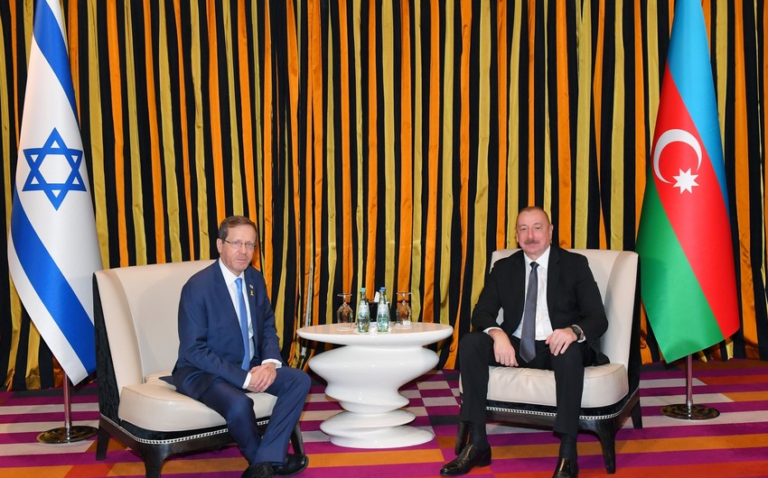 President of State of Israel congratulates Ilham Aliyev