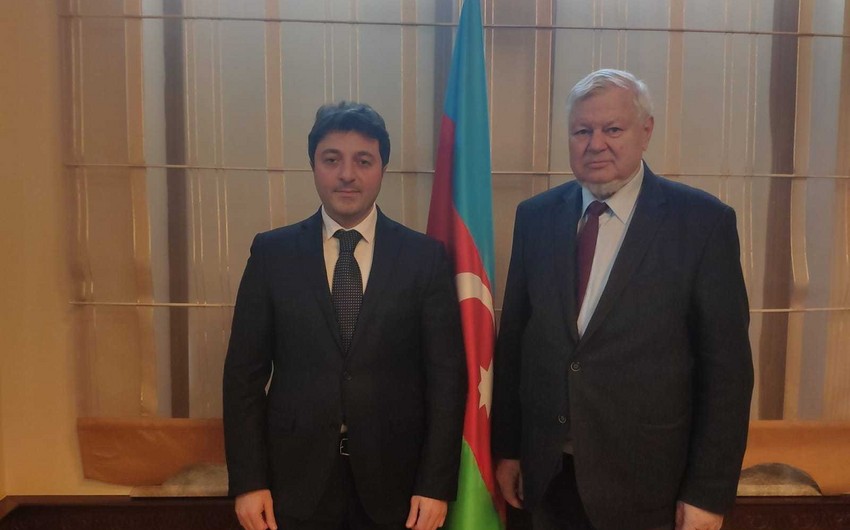 Анджей Каспршик встретился с главой азербайджанской общины Нагорно-Карабахского региона