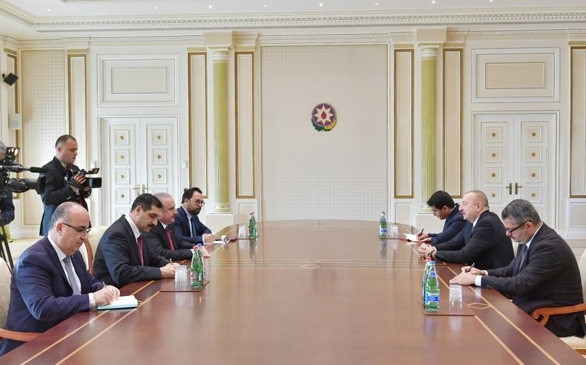 Президент Ильхам Алиев принял председателя Великого национального собрания Турции