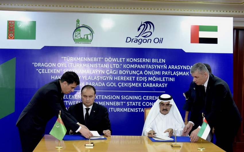 Türkmennebit и Dragon Oil подписали меморандум о взаимопонимании в Дубае