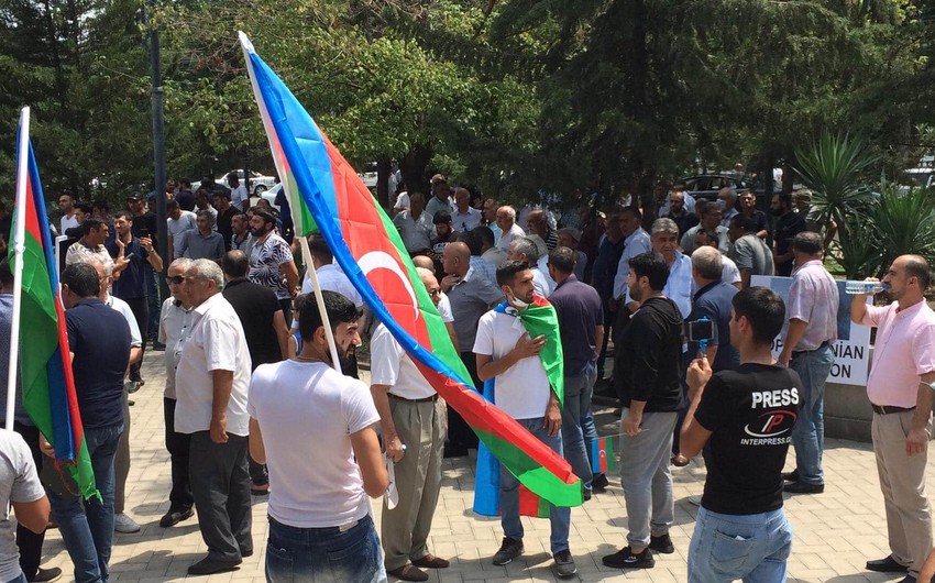 Gürcüstan azərbaycanlıları bölgədə sülh çağırışlı aksiya keçirir