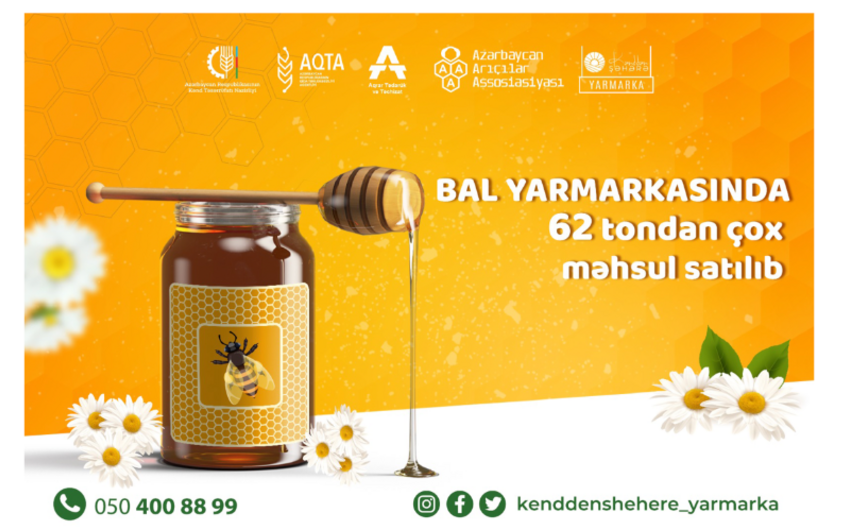 На прошедшей в Баку ярмарке меда реализовано 65% продукции пчеловодства