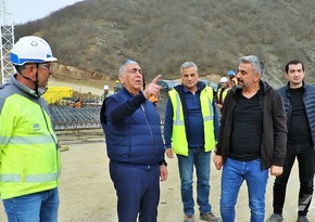 Салех Мамедов ознакомился со строительством автодороги Физули-Шуша
