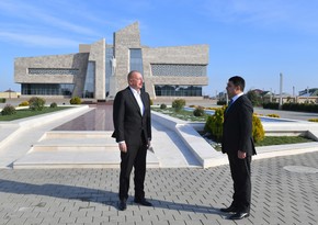 President Ilham Aliyev visits Neftchala district