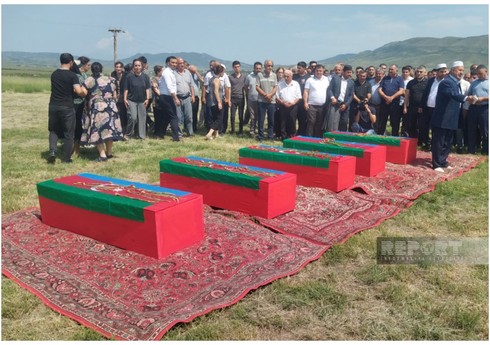 В Ходжалы похоронены шехиды Первой Карабахской войны