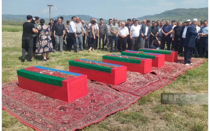 В Ходжалы похоронены шехиды Первой Карабахской войны