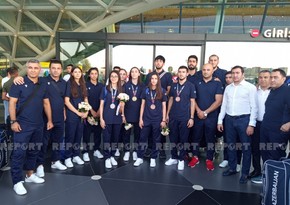 Азербайджанские спортсмены, участвовавшие в Исламиаде, вернулись на Родину