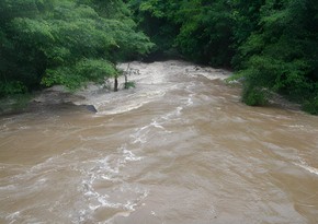 На реке Лянкяранчай наблюдается повышение уровня воды