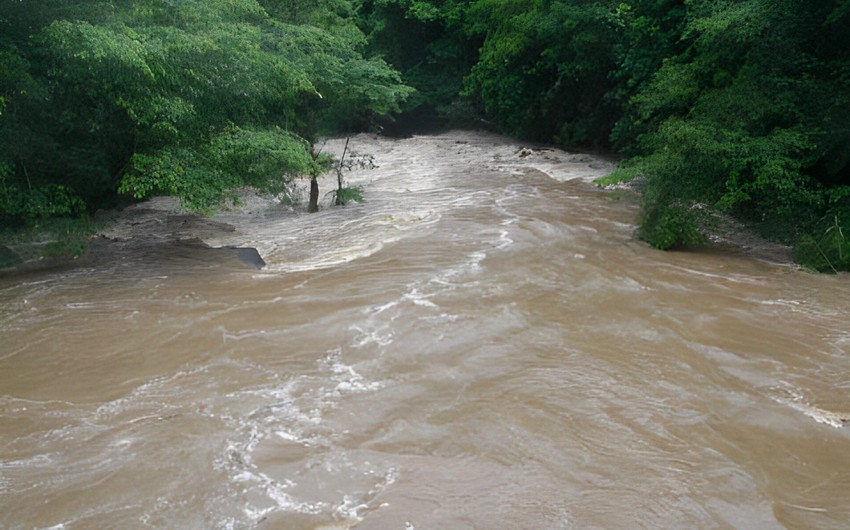 На реке Лянкяранчай наблюдается повышение уровня воды