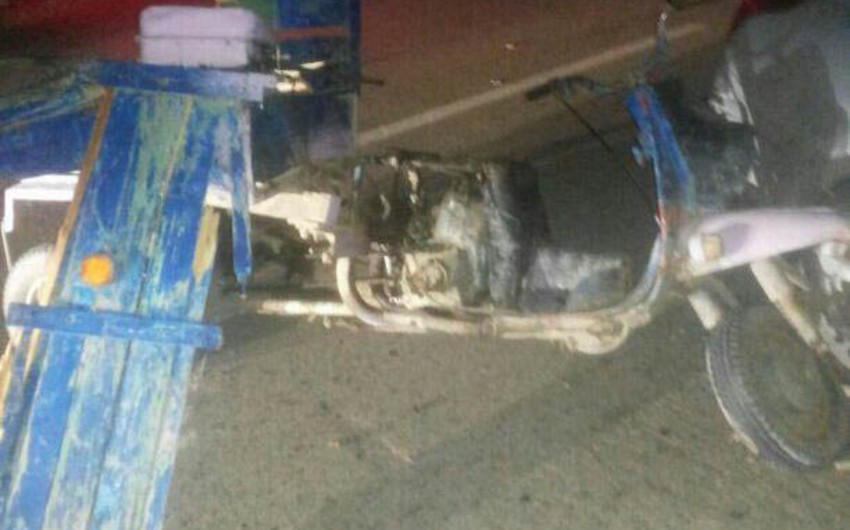 В Геранбое легковой автомобиль столкнулся с мотоциклом