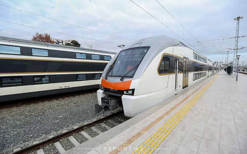 На маршруте Баку-Агстафа начинаются пассажирские перевозки скоростным поездом