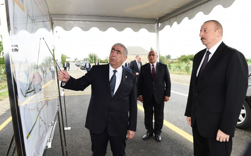 President Ilham Aliyev visits Goranboy region