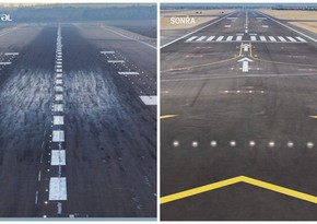 Renovated runway launched at Heydar Aliyev International Airport