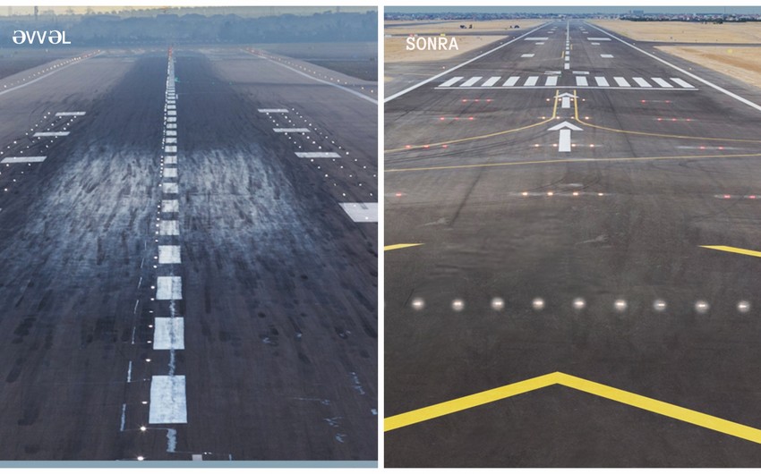 Renovated runway launched at Heydar Aliyev International Airport