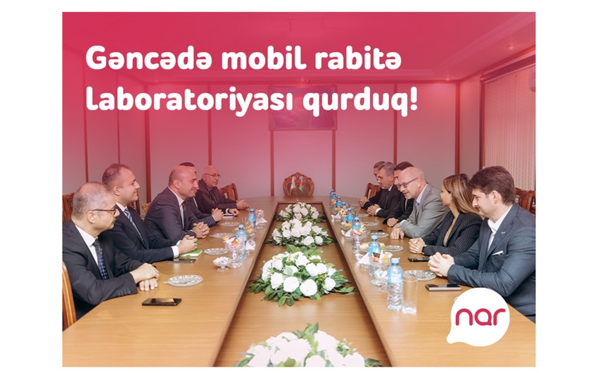 “Nar” Gəncədə tələbələr üçün mobil rabitə laboratoriyası təsis etdi