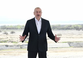 President Ilham Aliyev: Caspian Sea water desalination project is underway