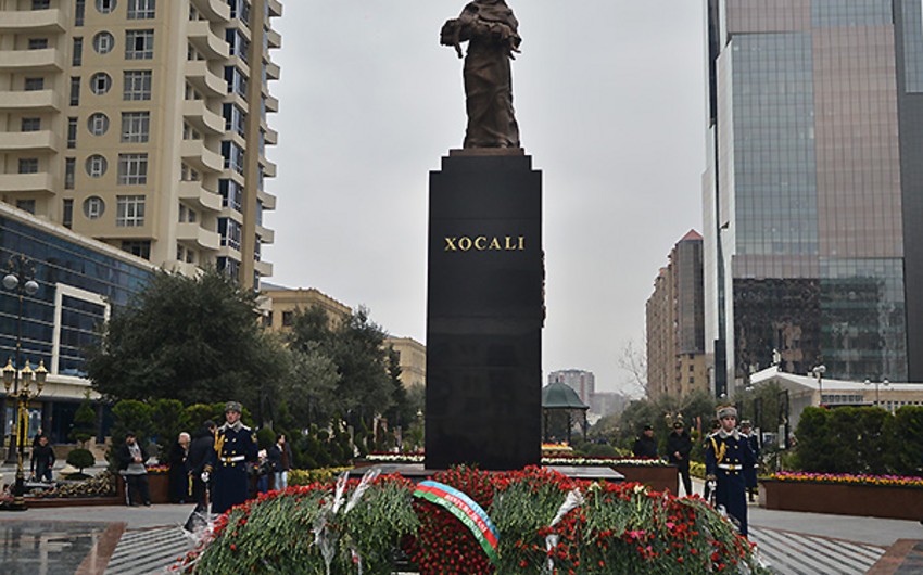 ​Представители АФФА и члены сборной Азербайджана почтили память жертв Ходжалинского геноцида