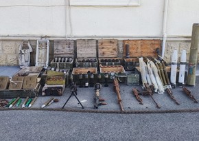 Police find weapons, ammunition abandoned by Armenia in Fuzuli District