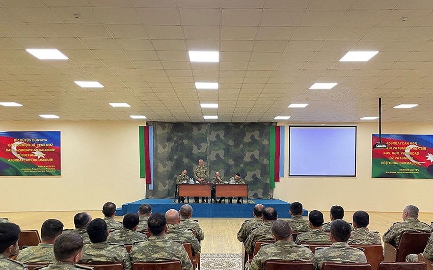 Readiness of Azerbaijani Army officers in Organization of Educational Work and Psychologist specialties checked