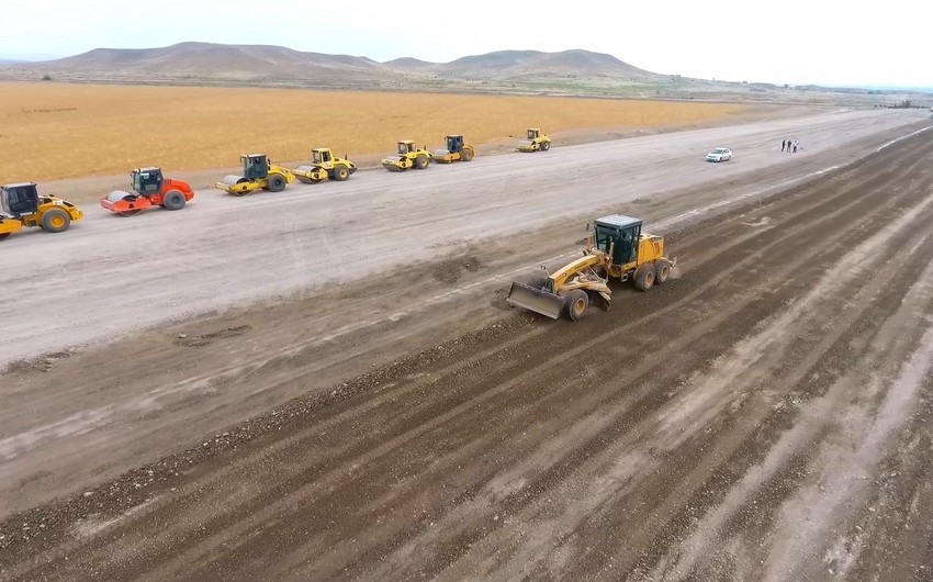 Строительство автомобильной дороги Физули-Гадрут продолжается стремительными темпами