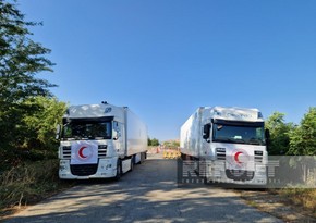 Food cargo sent from Baku for Armenians waiting on Aghdam-Khankandi road for 5 days