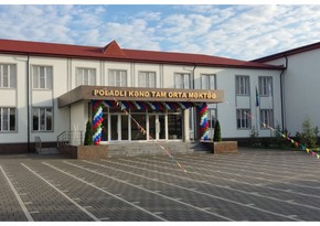 School built by Heydar Aliyev Foundation in Agjabadi put into operation 