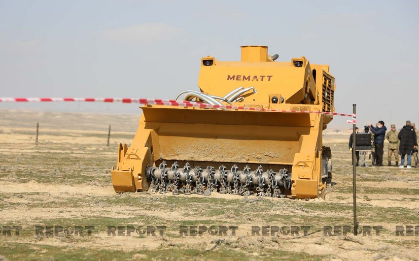 Turkish Interior Ministry: Demining machines we sent to Azerbaijan have been successfully tested