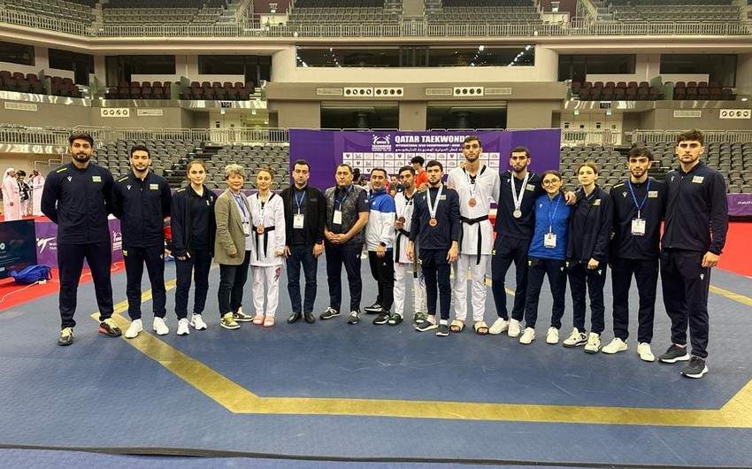Azerbaijani taekwondo athletes claim five medals in Qatar